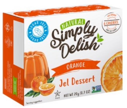 Picture of SIMPLY DELISH SUGAR FREE ORANGE JEL DESSERT 20g 