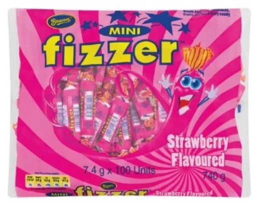 Picture of BEACON STRAWBERRY FLAVOURED MINI FIZZERS 100 units  