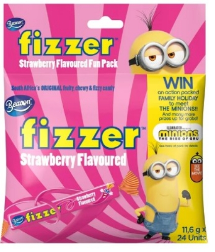 Picture of BEACON STRAWBERRY FLAVOURED MINI FIZZERS 24 units 