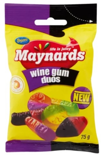 Picture of BEACON MAYNARDS WINE GUMS DUOS 75g