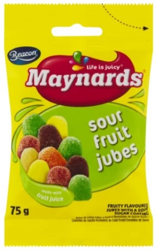 Picture of BEACON MAYNARDS SOUR FRUIT JUBES 75g 