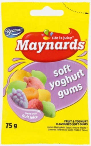 Picture of BEACON MAYNARDS SOFT YOGHURT GUMS 75g 