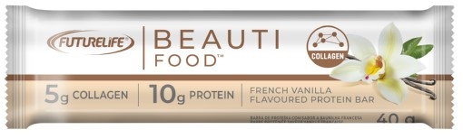 Picture of FUTURELIFE BEAUTI FOOD FRENCH VANILLA FLAVOURED PROTEIN BAR 40g 