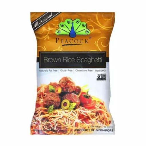 Picture of PEACOCK GLUTEN FREE BROWN RICE SPAGHETTI 200g 