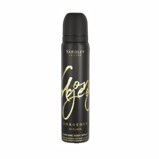 Picture of YARDLEY LONDON GORGEOUS IN BLACK PERFUME BODY SPRAY 90ml 