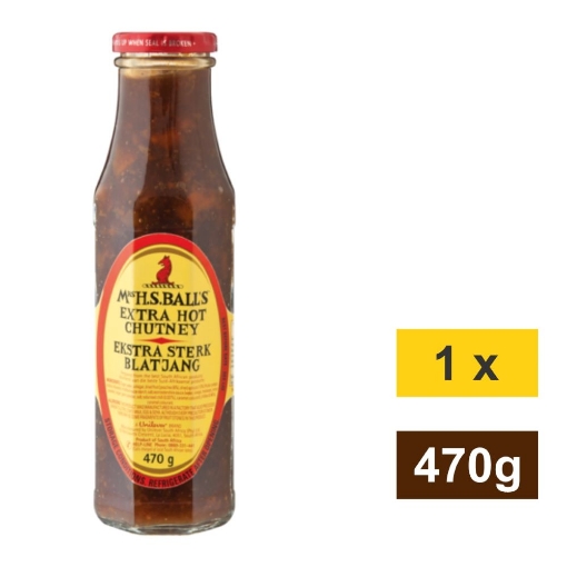 Picture of MRS BALLS EXTRA HOT CHUTNEY 470g