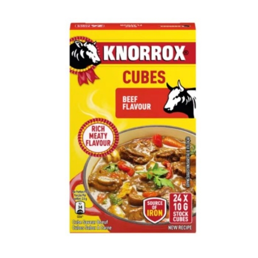 Picture of KNORROX BEEF FLAVOURED STOCK CUBES 24x10g