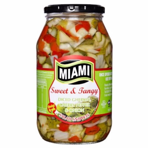 Picture of MIAMI DICED GHERKINS WITH CHERRY PEPPERS & ONION 760g