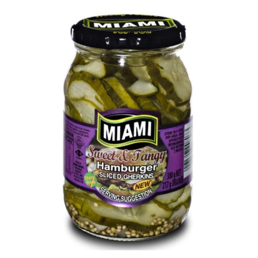 Picture of MIAMI ROUND SLICED GHERKINS 380g