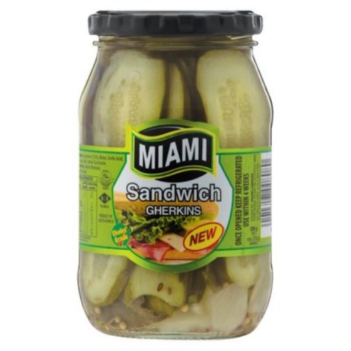 Picture of MIAMI GHERKINS SANDWICH SLICED 380g