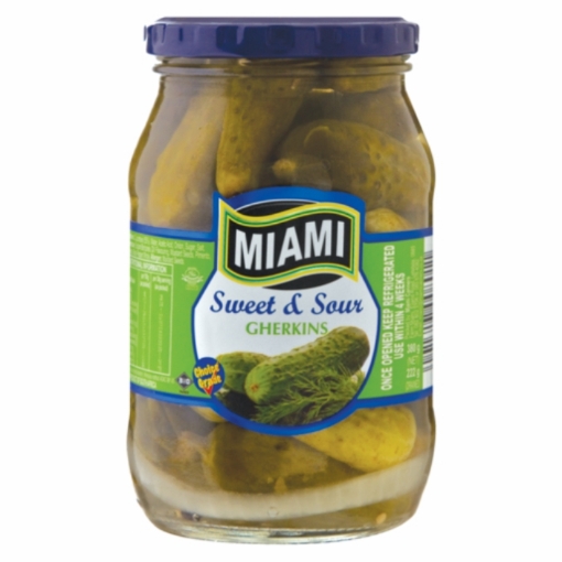 Picture of MIAMI SWEET & SOUR GHERKINS 380g