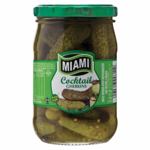 Picture of MIAMI COCKTAIL GHERKINS IN DILL BRINE 265g