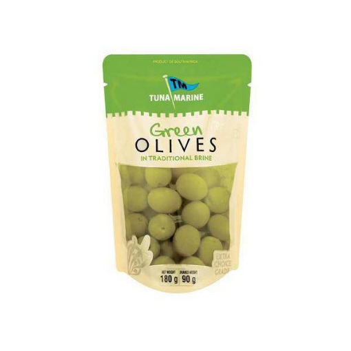 Picture of TUNA MARINE GREEN OLIVES 180g
