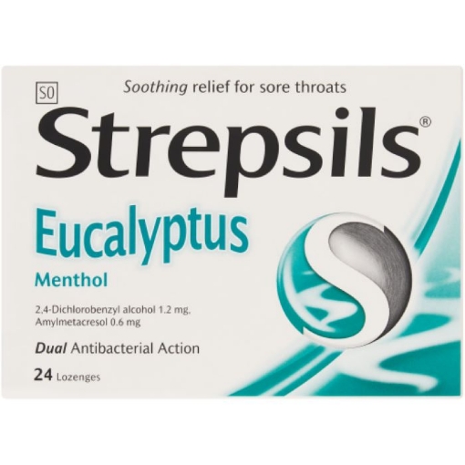 Picture of STREPSILS LOZENGES EUCALYPTUS 24's