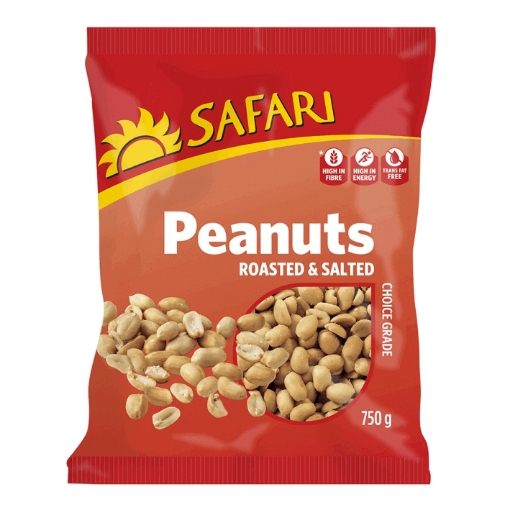 Picture of SAFARI ROASTED AND SALTED PEANUTS 750g