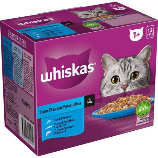 Picture of WHISKAS WET CAT FOOD FISH FLAVOUR 12x85g