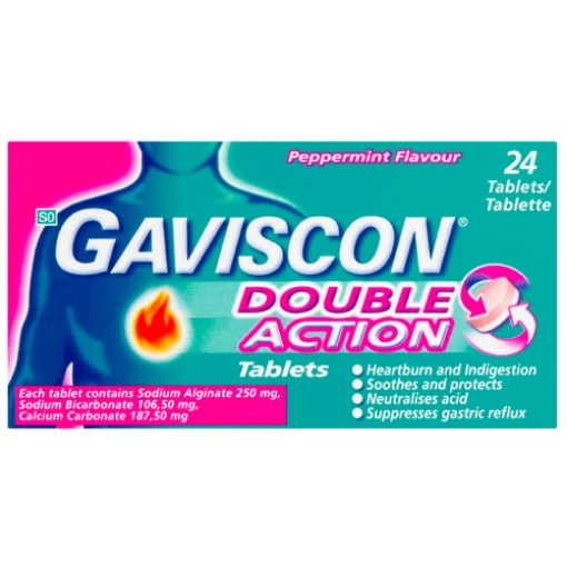 Picture of GAVISCON TABLET DOUBLE ACTION 24's