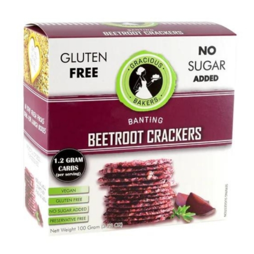 Picture of GRACIOUS BAKERS BANTING BEETROOT CRACKERS 100g