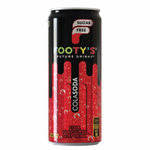 Picture of FOOTYS SUGAR FREE CARBONATED DRINK COLA SODA 4 PACKS