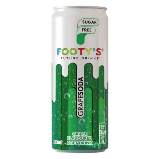 Picture of FOOTYS SUGAR FREE CARBONATED DRINK CREAM SODA 4 PACKS