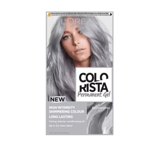 Picture of LOREAL PARIS COLOUR VISTA SILVER GREY PERMANENT HAIR DYE GEL 260g 