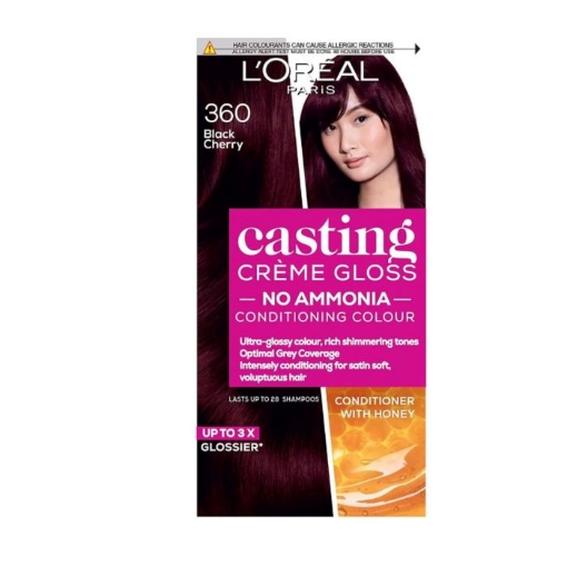 Picture of LOREAL PARIS CASTING CRÈME GLOSS NO. 360 BLACK CHERRY HAIR COLOUR DYE 242g  