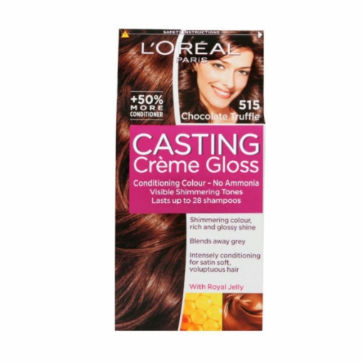 Picture of LOREAL PARIS CASTING CRÈME GLOSS NO. 515 CHOCOLATE TRUFFLE HAIR COLOUR DYE 242g 