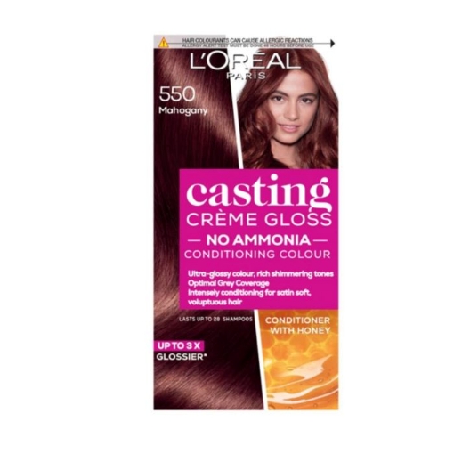 Picture of LOREAL PARIS CASTING CRÈME GLOSS NO. 550 MAHOGANY HAIR COLOUR DYE 242g