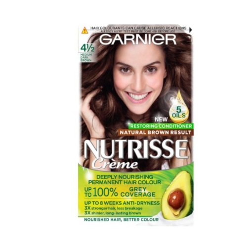 Picture of GARNIER NUTRISSE CREME NO. 4.15 ICED COFFEE DEEP NOURISHING PERMANENT HAIR COLOUR 172g  