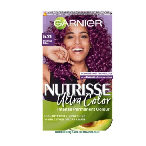 Picture of GARNIER NUTRISSE CREME NO. 5.21 INTENSE LILAC DEEP NOURISHING PERMANENT HAIR COLOUR 172g 