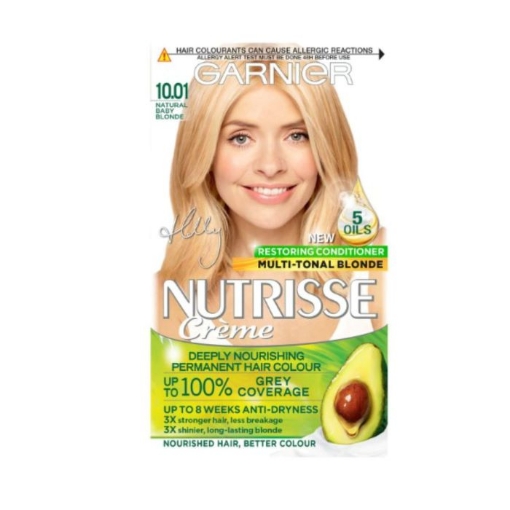 Picture of GARNIER NUTRISSE CREME NO. 10.01 NATURAL BABY BLONDE DEEP NOURISHING PERMANENT HAIR COLOUR 172g 