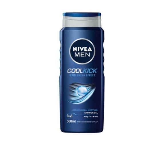 Picture of NIVEA MEN COOL KICK SHOWER GEL 500ml 