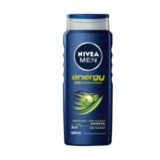 Picture of NIVEA MEN ENERGY 24H FRESH EFFECT SHOWER GEL 500ml   