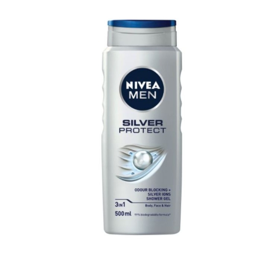 Picture of NIVEA MEN SILVER PROTECT SHOWER GEL 500ml  