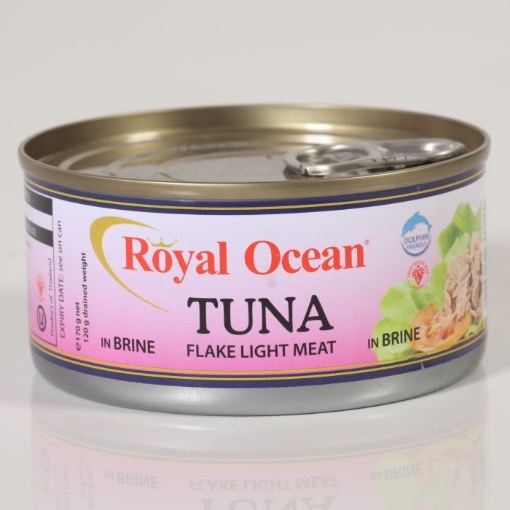 Picture of ROYAL OCEAN TUNA FLAKES IN BRINE 170G