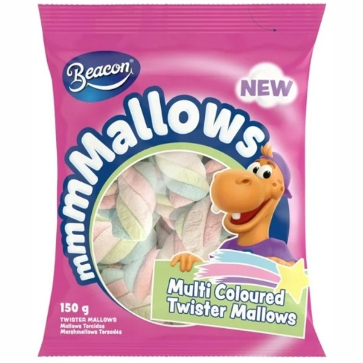 Picture of BEACON MARSHMALLOWS - MULTI COLOUR TWISTER 150g