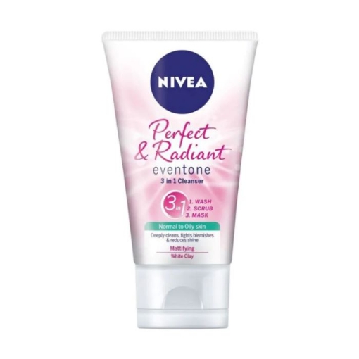 Picture of NIVEA PERFECT & RADIANT EVEN TONE 3-IN-1 FACE CLEANSER/MASK 150ml 