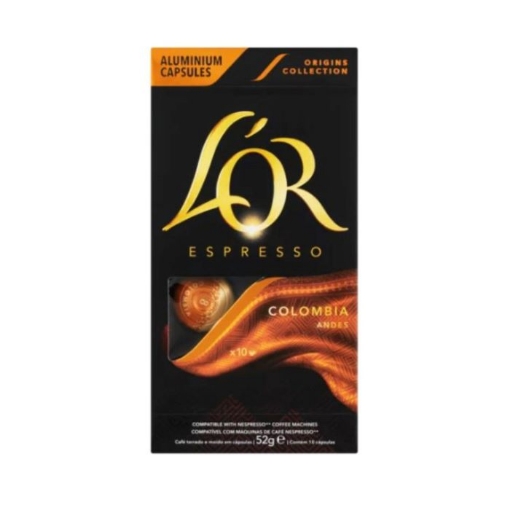Picture of L'OR ESPRESSO COLOMBIA COFFEE CAPSULES 10's  