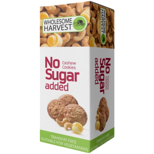 Picture of WHOLESOME HARVEST SUGAR FREE BISCUITS - CASHEW 75g