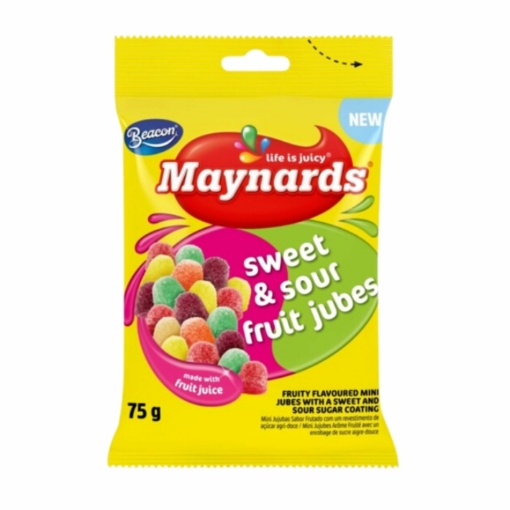 Picture of MAYNARDS  SWEET & SOUR FRUIT JUBES 75g