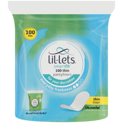 Picture of LIL-LETS PANTYLINERS UNSCENTED 100's