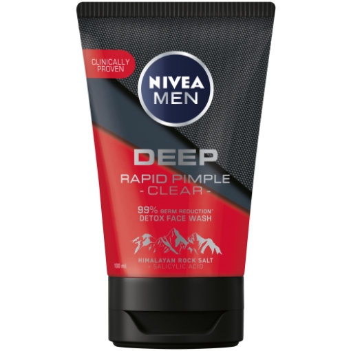 Picture of NIVEA MEN FACE WASH DEEP RAPID PIMPLE CLEAR 100ML