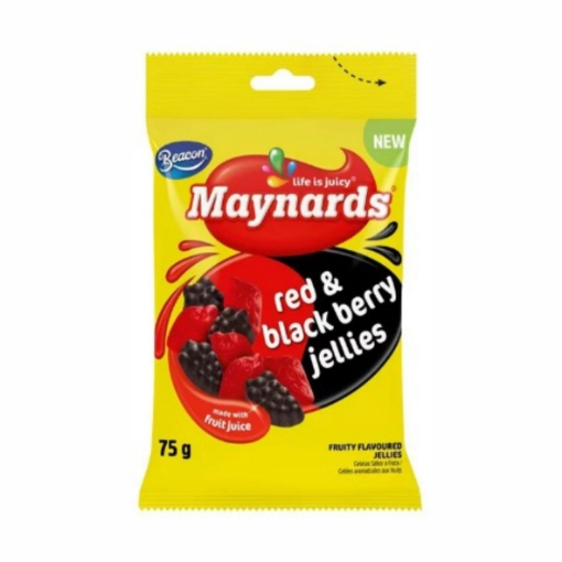 Picture of MAYNARDS RED & BLACK BERRY JELLIES 75g