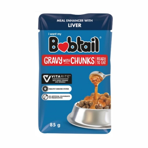 Picture of BOBTAIL LIVER GRAVY CHUNKS POUCH DOG FOOD 36x85g 