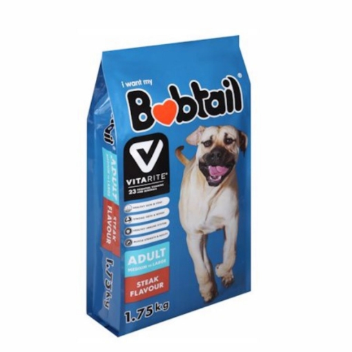 Picture of BOBTAIL STEAK FLAVOURED MEDIUM & LARGE  ADULT DOG FOOD 1.75kg 