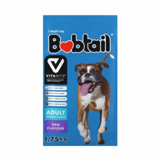 Picture of BOBTAIL BBQ FLAVOURED MEDIUM & LARGE  ADULT DOG FOOD 1.75kg 