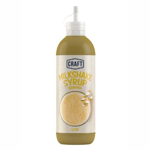 Picture of CRAFT BANANA FLAVOURED MILKSHAKE SYRUP 1L