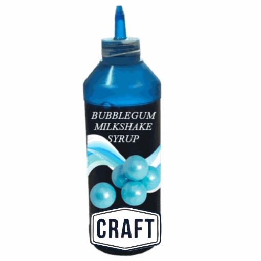 Picture of CRAFT BUBBLEGUM FLAVOURED MILKSHAKE SYRUP 1L