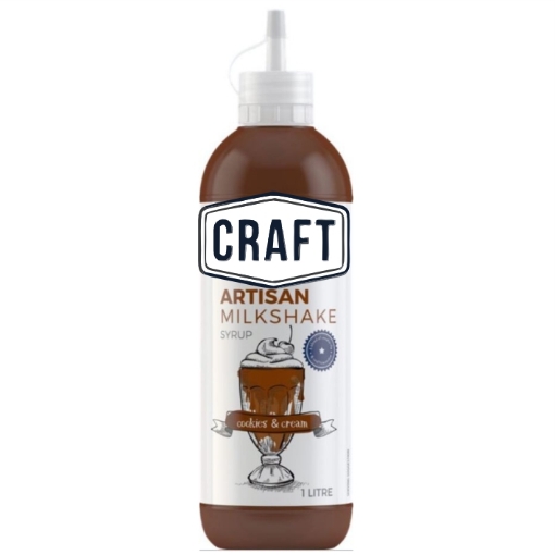 Picture of CRAFT COOKIES & CREAM FLAVOURED MILKSHAKE SYRUP 1L