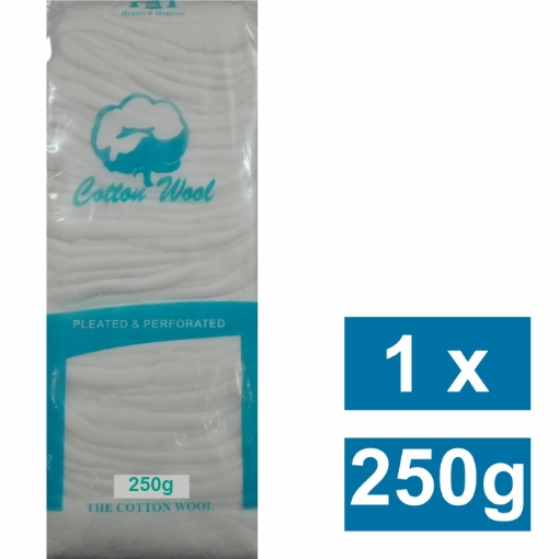 Picture of HEALTH & HYGIENE COTTON WOOL 250g